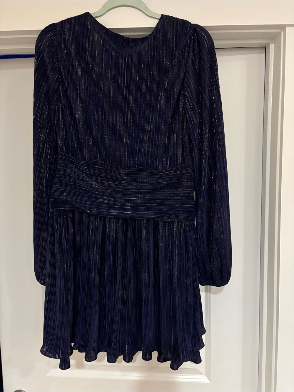Lilly Pulitzer Jessamie Long Sleeve Dress, Color Low Tide Navy  Dress Size 8 - Picture 5 of 12